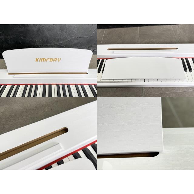電子ピアノ 【中古】動作保証 KIMFBAY BL-280 ホワイト 88鍵 