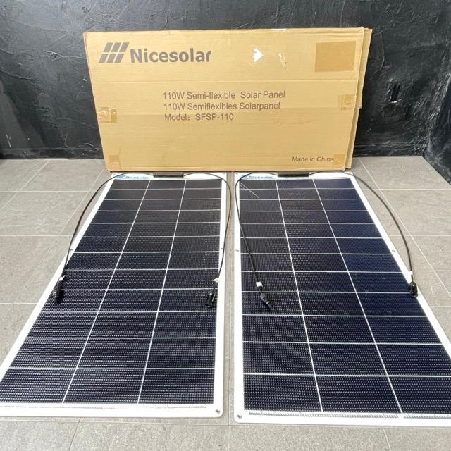 セミフレキシブル ソーラーパネル 2枚入り 【中古】動作保証 Nicesolar 