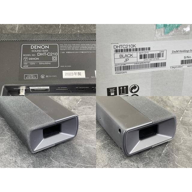 サウンドバー 【展示品】動作保証 DENON DHT-C210 3Dサウンド デュアル 