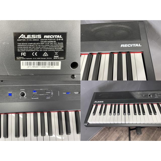 電子ピアノ 【中古】動作保証 ALESIS RECITAL アレシス レシタル 88鍵盤 キーボード アダプター M-AUDIO フットペダル スタンド付/7949 電子ピアノ 【中古】動作保証 ALESIS RECITAL アレシス レシタル 88鍵盤 キーボード アダプター M-AUDIO フットペダル スタンド付/7949
