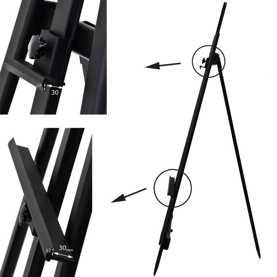 イーゼル アルミ 1600h ブラック 安い 手作り スタンド 看板 画材 卓上 おしゃれ 絵画用 美術 デッサンポスターフレーム パネル K Ez A1600b ウリサポyahoo 店 通販 Yahoo ショッピング