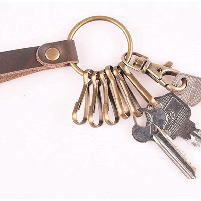 女の子向けプレゼント集結 Darlinefu 職人手作 レザー キーホルダー キーリング メンズ 本革 長持ち キーホルダー キーリング Www Ellepiserramenti It