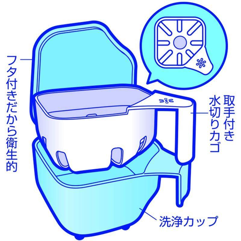 Act入れ歯洗浄用カップ ブルー K 7011