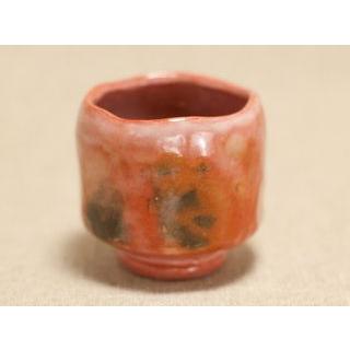 茶道具 茶碗 楽 白楽 紅葉 川崎和楽 川嵜和楽 新品 白楽 紅葉 抹茶碗 〔川嵜和楽（川崎和楽）〕 赤楽 ぐい呑み 〔川嵜