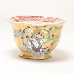 公式の店舗公式の店舗清水焼・京焼 宗達写し 風神雷神図 手捻り