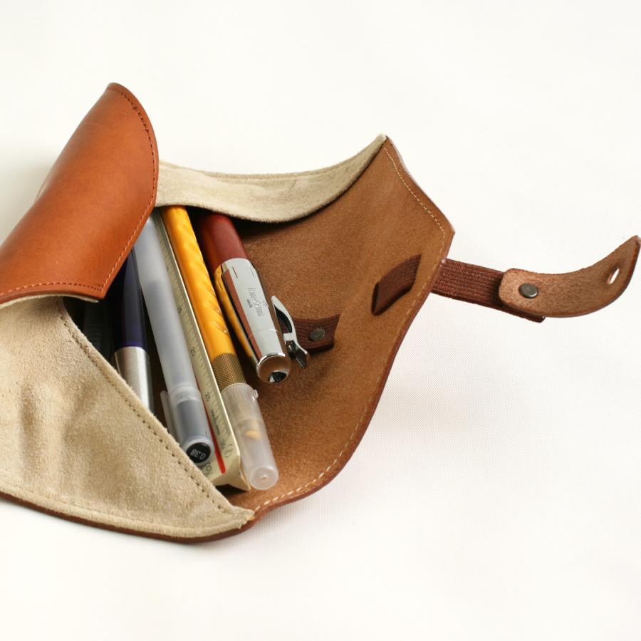 【新品未使用】m+ エムピウ ロトロスエード ペンケース コニャック レザー m+（エムピウ） pencil case rotolo SUEDE ペンケース ロトロ スエード