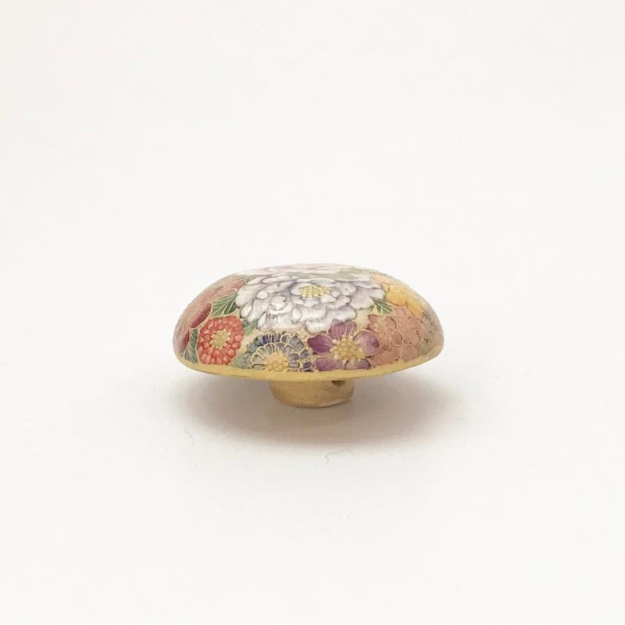 京焼 ・ 清水焼 小野 空女 京薩摩（ 華薩摩 ) 釦（ 陶器製 ボタン