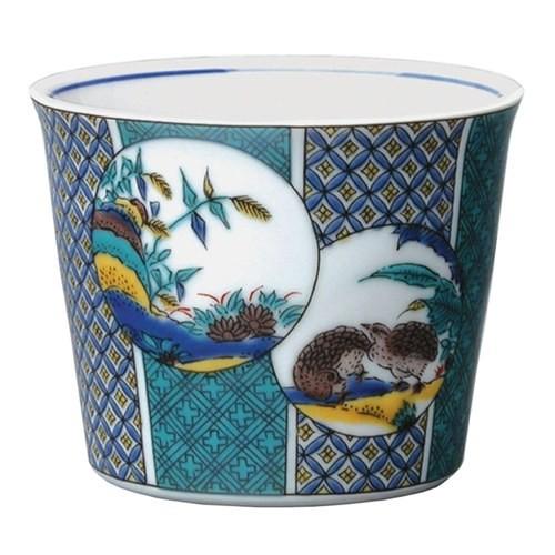 青郊窯 九谷焼 蕎麦猪口 古九谷色絵鶉草花図 MCF-09 : uroco - 通販