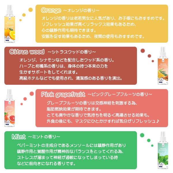 日本製】 アロマアルコール AROMA ALCOHOL65 MONDOKOLO【選べる8種類の