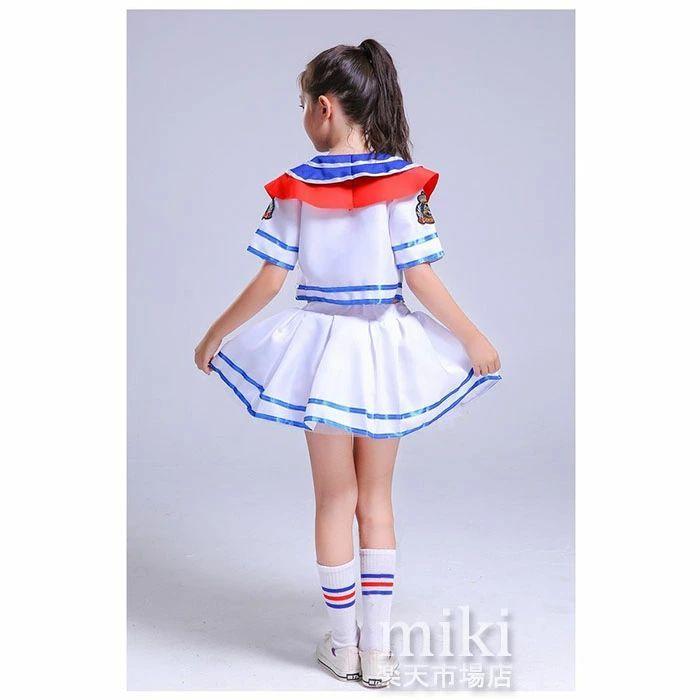 靴下お贈り】チアダンス衣装 キッズ ガールズ ダンス衣装 セットアップ