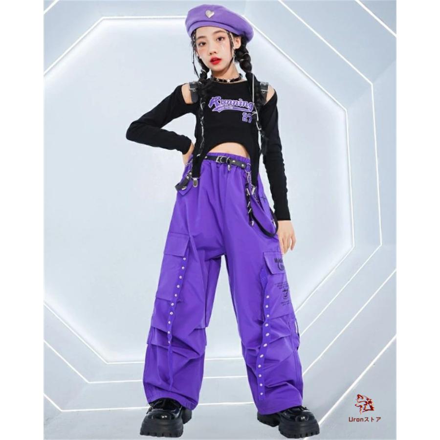 ヒップホップ キッズダンス衣装 子供服 セットアップ ステージ衣装