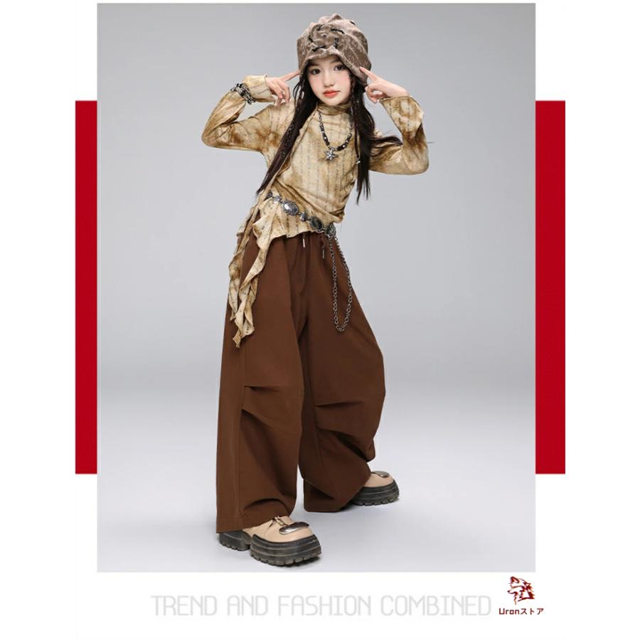 キッズ ダンス 衣装 廃土風 y2k パンク ダメージ セットアップ ヒップ