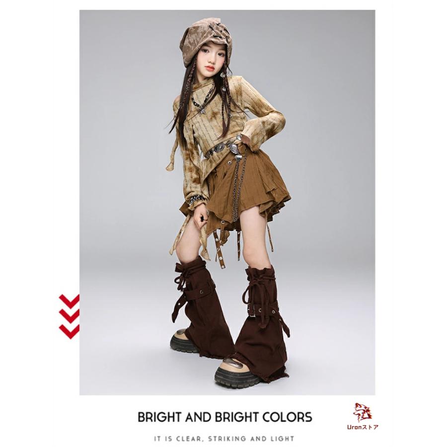 キッズ ダンス 衣装 廃土風 y2k パンク ダメージ セットアップ ヒップ