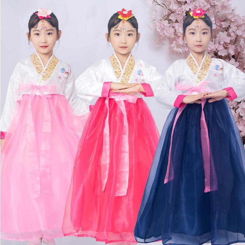 子供 韓服 チマチョゴリ 韓国民族ダンス衣装 韓服ドレス 女の子 キッズ