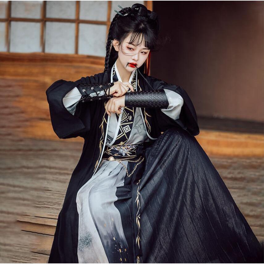 漢服 宋時代コスプレ衣装 竹柄プリント刺しゅう レディース メンズ