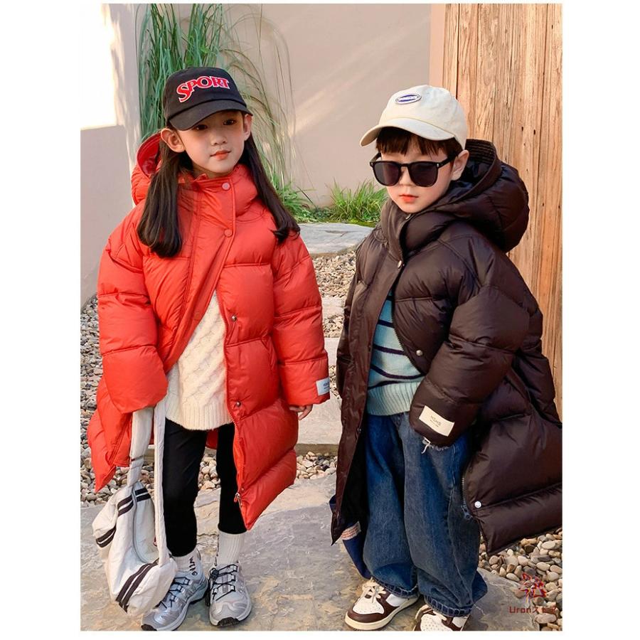 ダウンジャケット キッズ 女の子 男の子 ベンチコート ロング丈 子供服