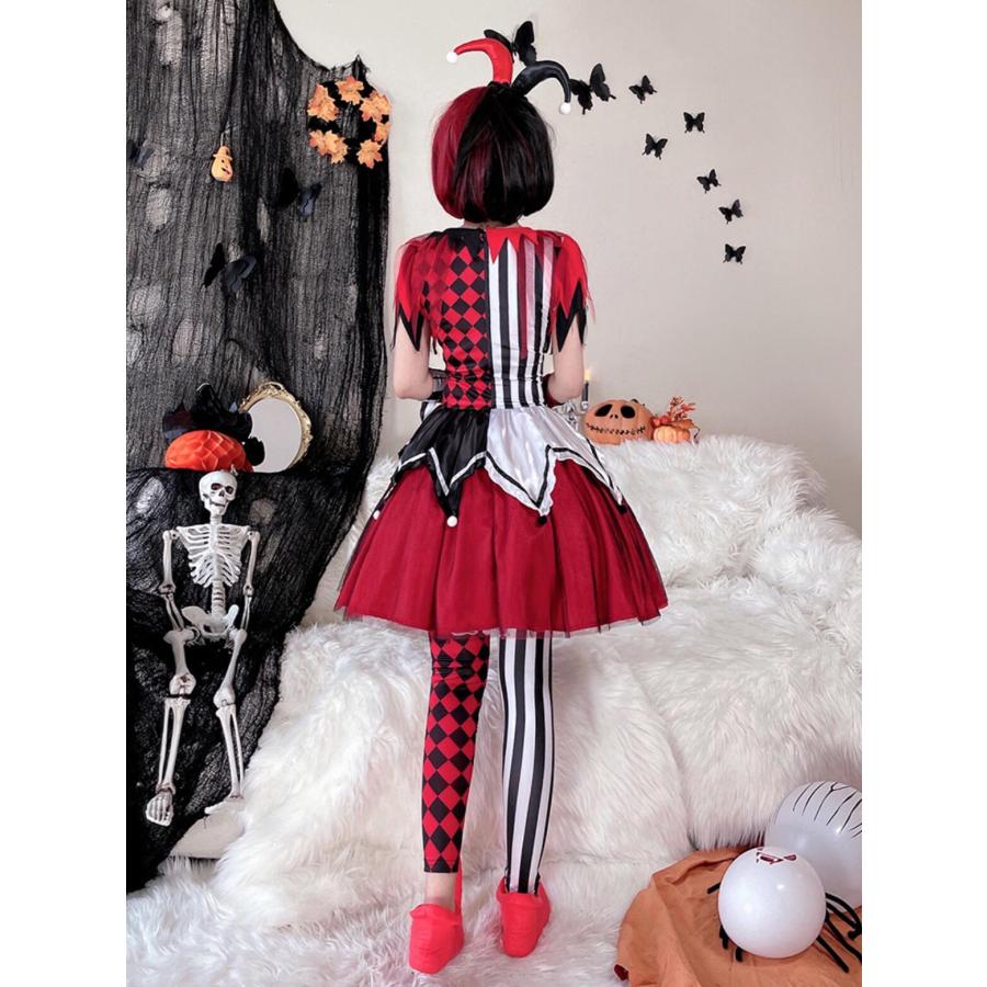 大人 ピエロ コスプレ衣装 レディース ハロウィン 衣装 サーカス