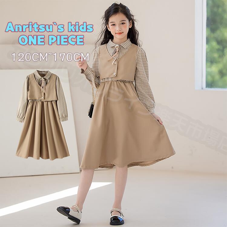 チェック柄 子供 ドレス 制服 入学式 ワンピース 子供服 女の子