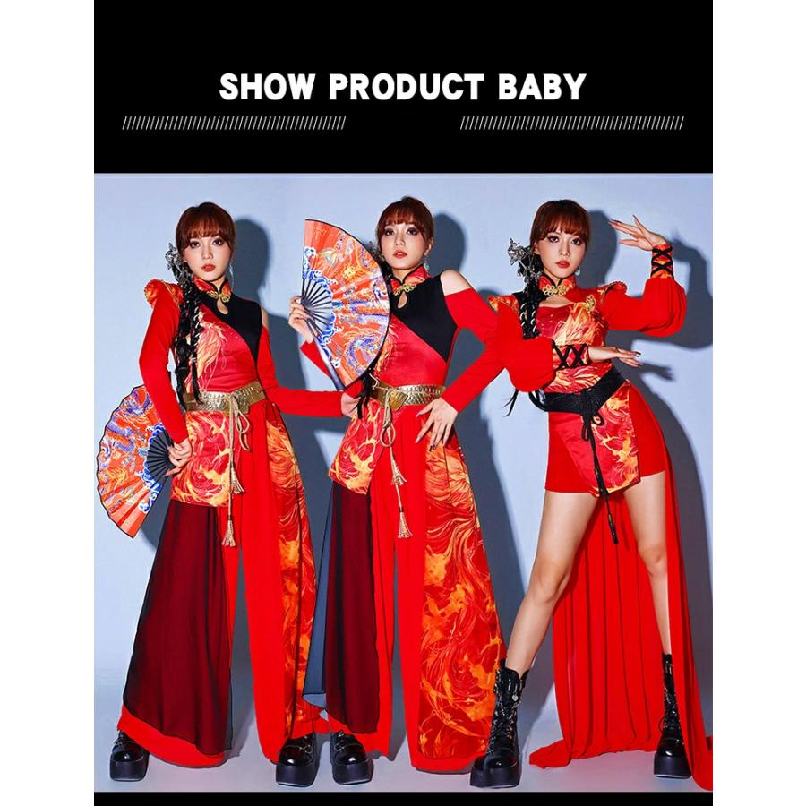 社交ダンス パーティー トライアル ベロア チャイナ風ドレス グリーン XXL ダンス衣装 レディース 鳥柄 チャイナドレス 中華風 ダンスウェア
