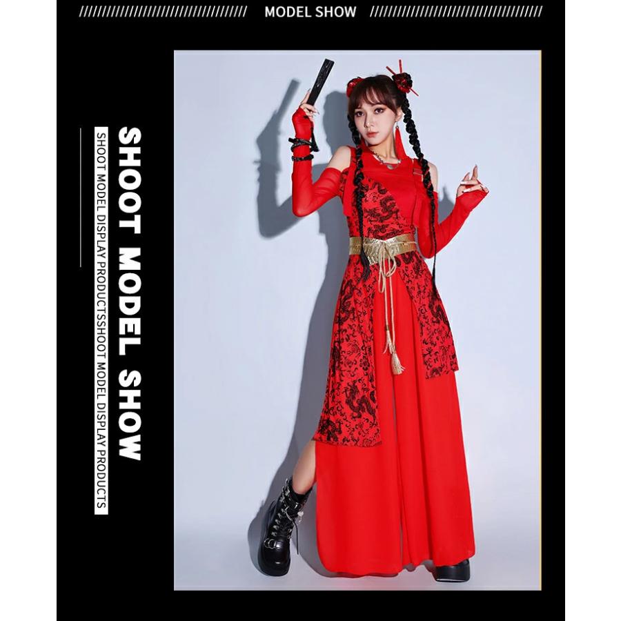 ダンスウェア セットアップ ダンス衣装 レディース チャイナドレス
