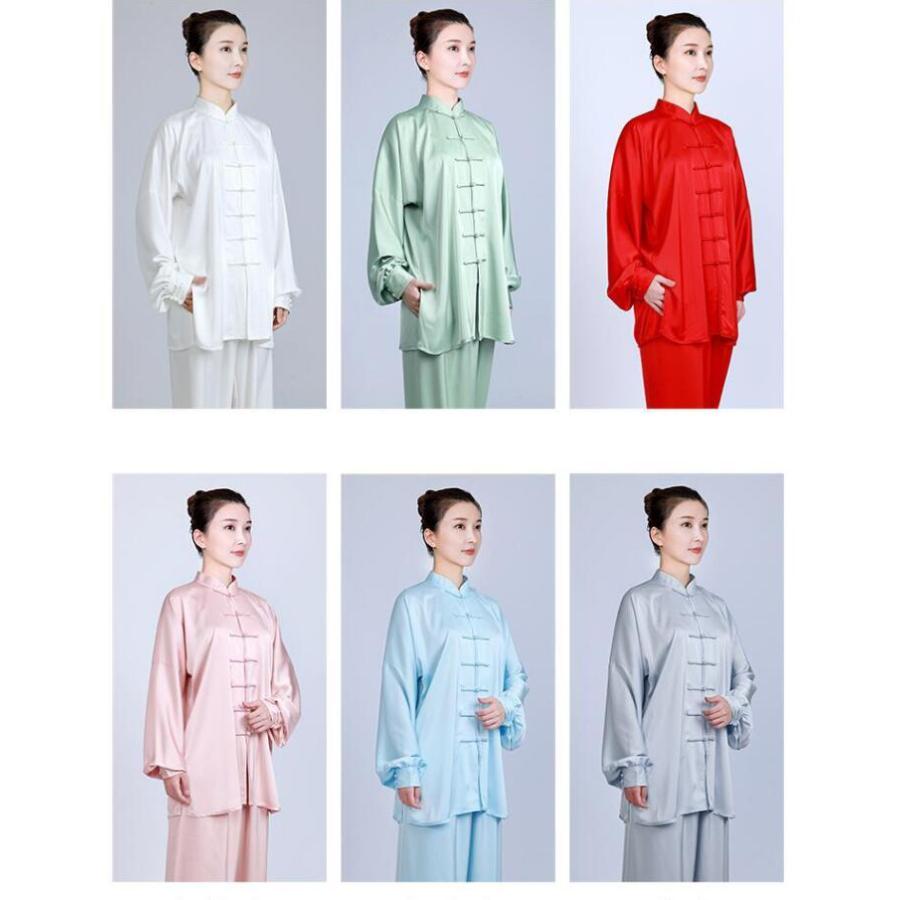 太極拳 ベロア調 太極服 上下 L サイズ 男女両用 藏青色【新品】 男女兼用太極拳服サテン調無地 高級な太極拳ウェア ゆったり武術服