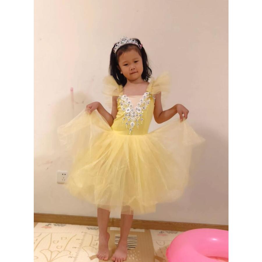子供バレエドレス 運動会 ワンピース 社交ダンス衣裳 子供チュール
