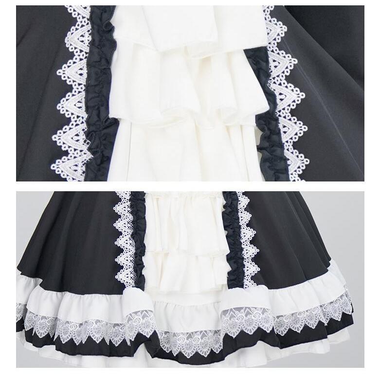 レディースロリータワンピース 十字架メイド服 メイド制服 ロリータ