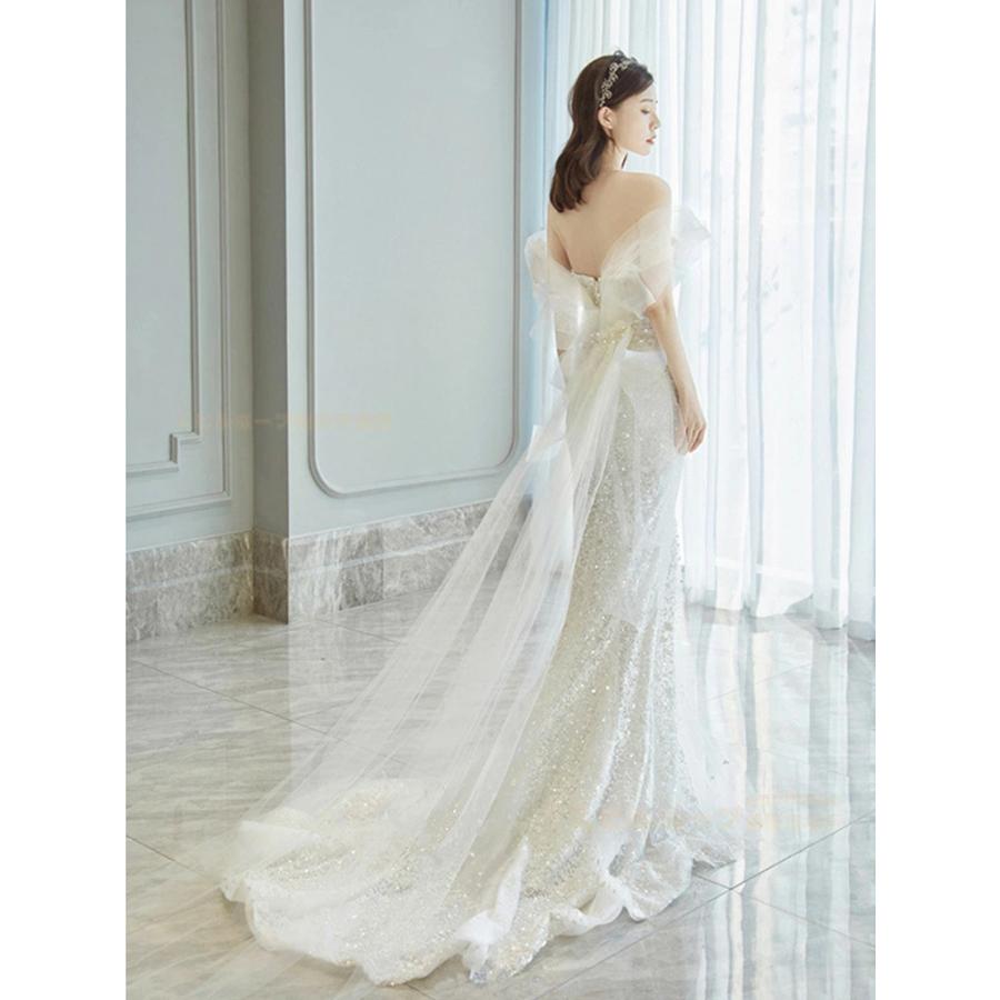 ウェディングドレス マーメイド 前撮り 二次会 ドレス 花嫁 結婚式