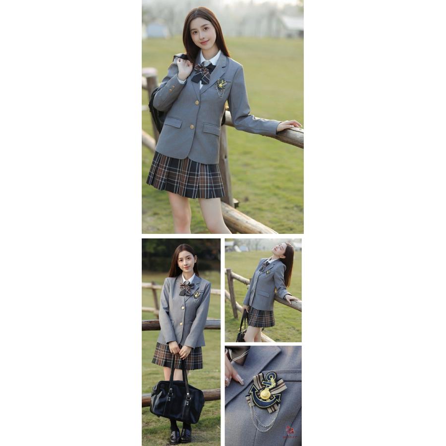 高級感⭐︎ポンポネット フォーマル 卒服 160 チェック 水色 紺