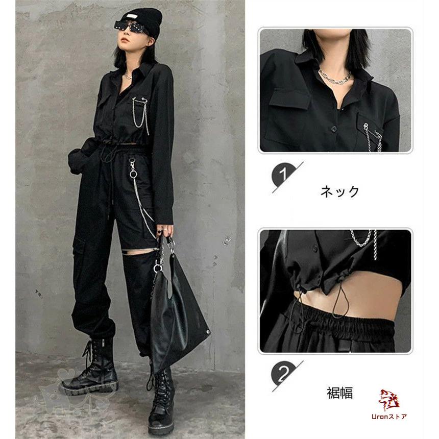 k-pop 衣装 大人 ダンス衣装 レディース シルバー へそ出し黒トップス