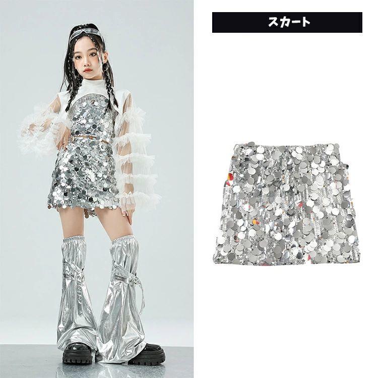 シルバー セット スパンコール タンクトップ キラキラ トップス へそ
