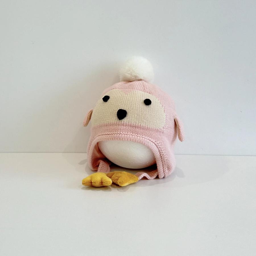 ベビー ニット帽 キッズ 秋冬 帽子 毛糸 子供 男女兼用 キッズ帽子 ペンギン ポンポン ベビー帽子 ふわふわ  韓国子供服 動物 着ぐるみ 小学生 お出かけ ジュニ | ブランド登録なし | 11