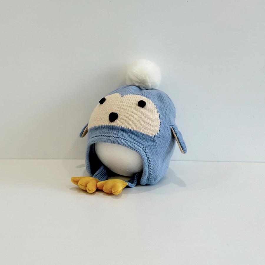 ベビー ニット帽 キッズ 秋冬 帽子 毛糸 子供 男女兼用 キッズ帽子 ペンギン ポンポン ベビー帽子 ふわふわ  韓国子供服 動物 着ぐるみ 小学生 お出かけ ジュニ | ブランド登録なし | 07