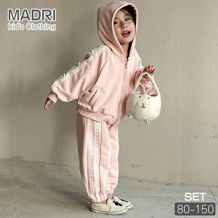 桜色 ジャージ 上下セット 女の子 ピンク キッズ スウェット