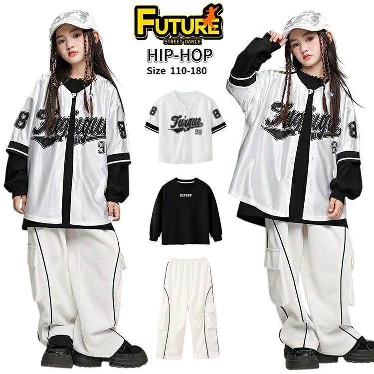 ダンス衣装 k-pop 衣装 アイドル 韓国 トップス シルバー ベースボール