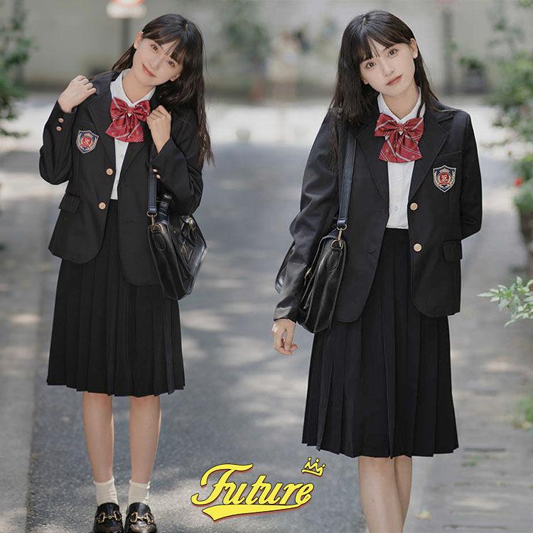 卒業式 小学校女子 スーツ 女の子 150 160 なんちゃって制服 セット 5 