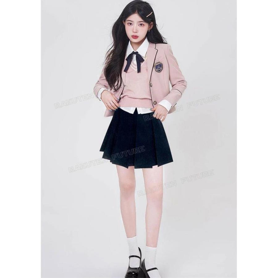 なんちゃって制服 セット 韓国 卒業式 入学式 スーツ 女の子 6点セット