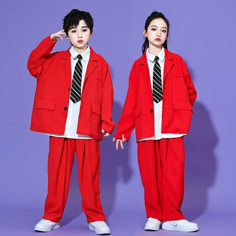 7色】ダンススーツ ゆったり ダンス衣装 キッズ セットアップ スーツ