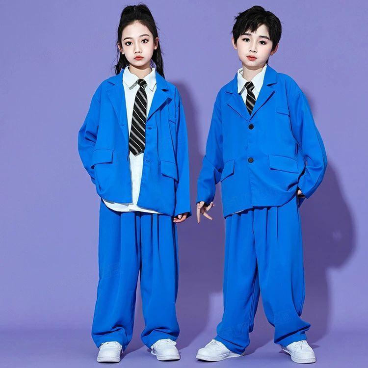 7色】ダンススーツ ゆったり ダンス衣装 キッズ セットアップ スーツ