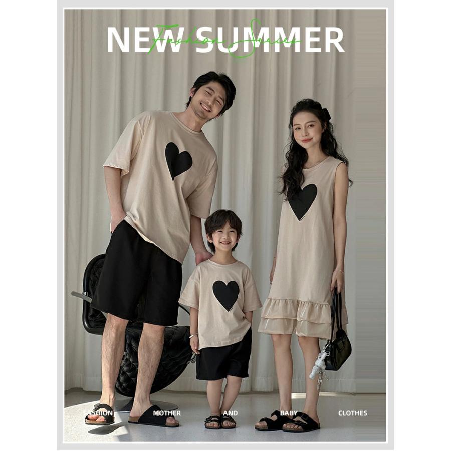 親子 ペアルック リンクコーデ セット お揃い 父の日 ペアtシャツ 夏