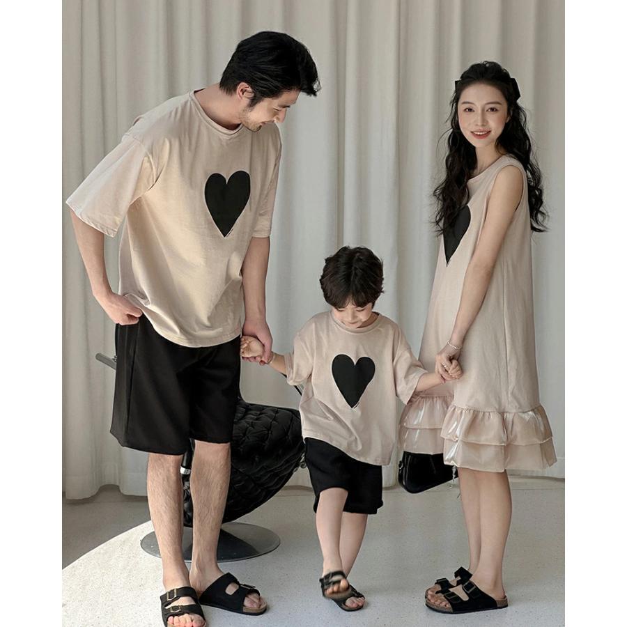 親子 ペアルック リンクコーデ セット お揃い 父の日 ペアtシャツ 夏 