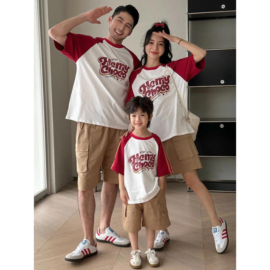 リンクコーデ 親子 セット お揃い 父の日 tシャツ 半袖 春 夏