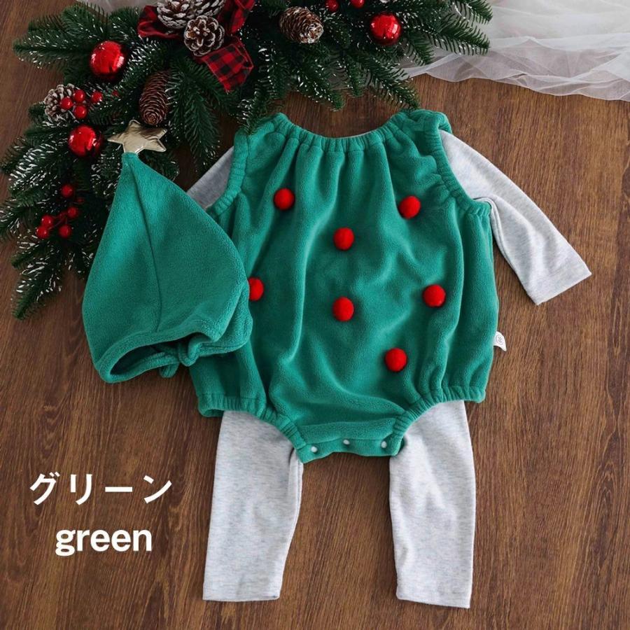 送料無料 ベビー服 4点セット クリスマス ロンパース 帽子付き