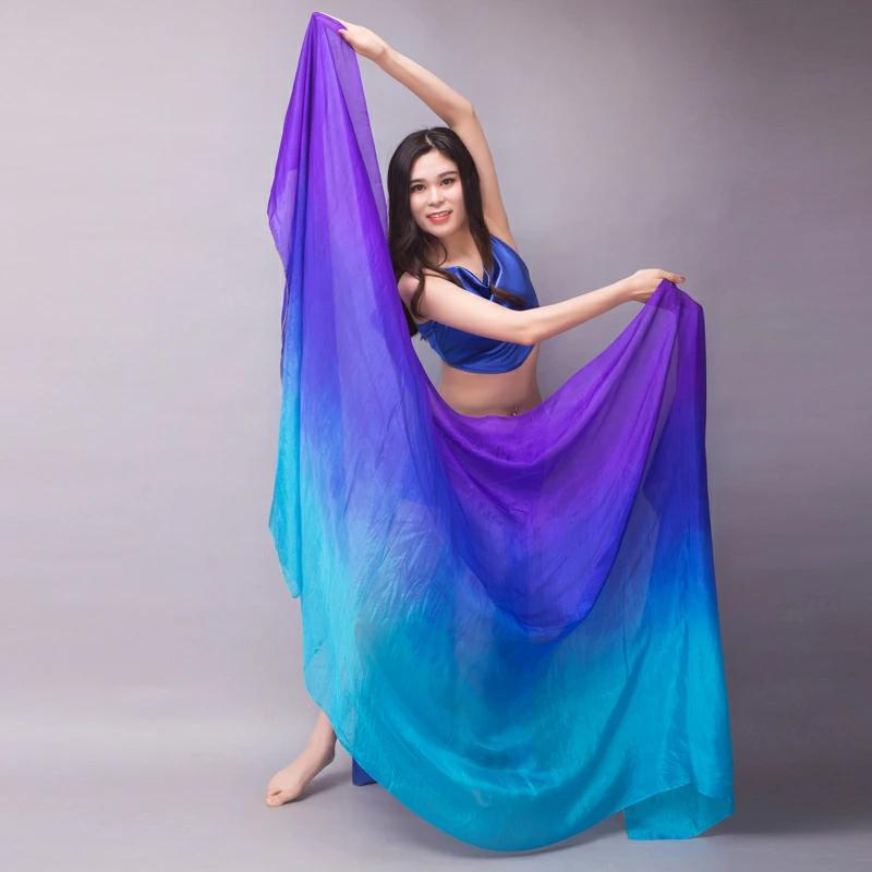 送料無料 長さ270cm シルクベール ベリーダンス グラデーションベール