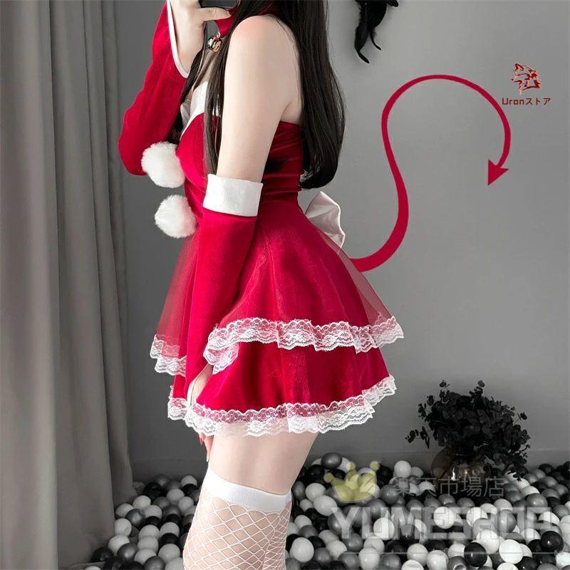 最強配送【豪華8点セット】サンタ服 兎耳 うさぎ ウサギ レディース