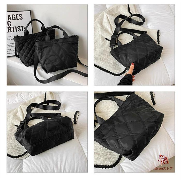 キルティング トートバッグ レディース 小さめ 2WAY ショルダーバッグ
