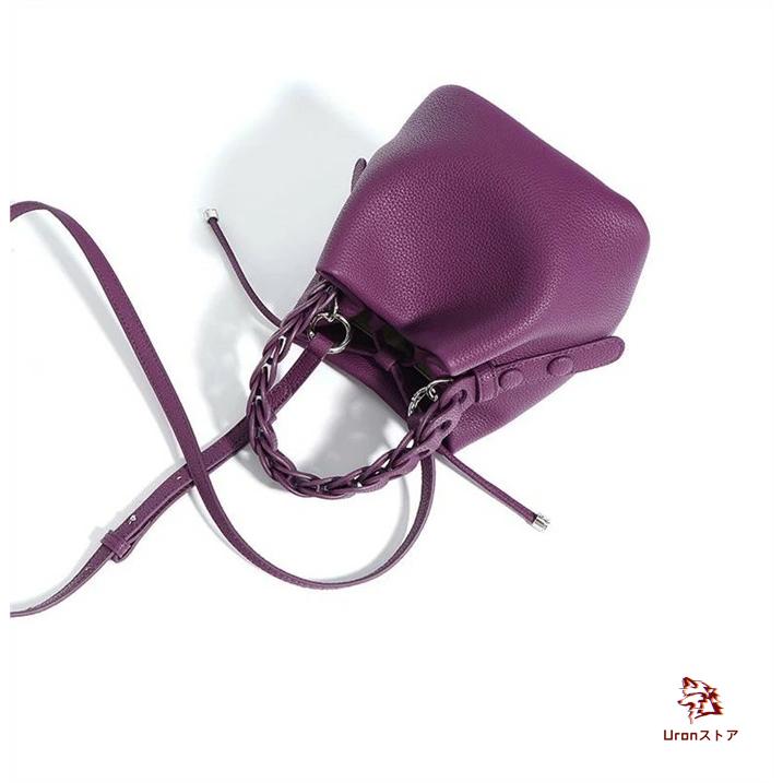 本革 バケツバッグ キューブバッグ レディース 小さめ レザーバッグ