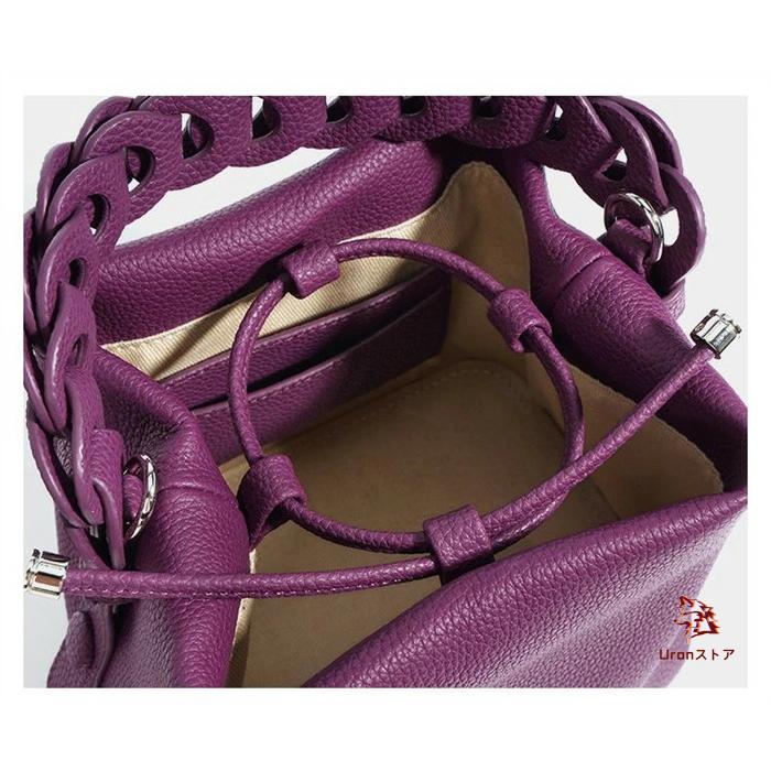 本革 バケツバッグ キューブバッグ レディース 小さめ レザーバッグ