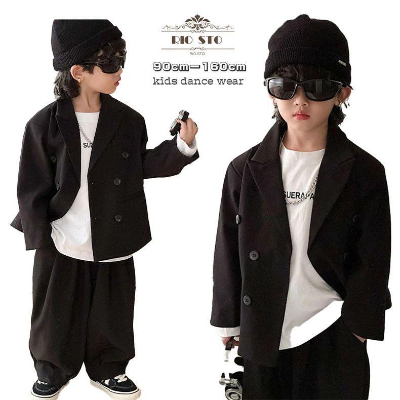 キッズファッション スーツセット 単品 ジャケット パンツ 黒 ブラック