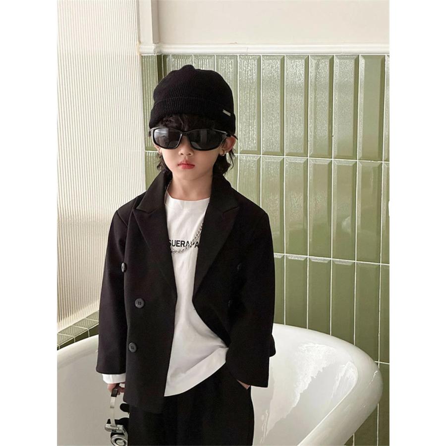 キッズファッション スーツセット 単品 ジャケット パンツ 黒 ブラック